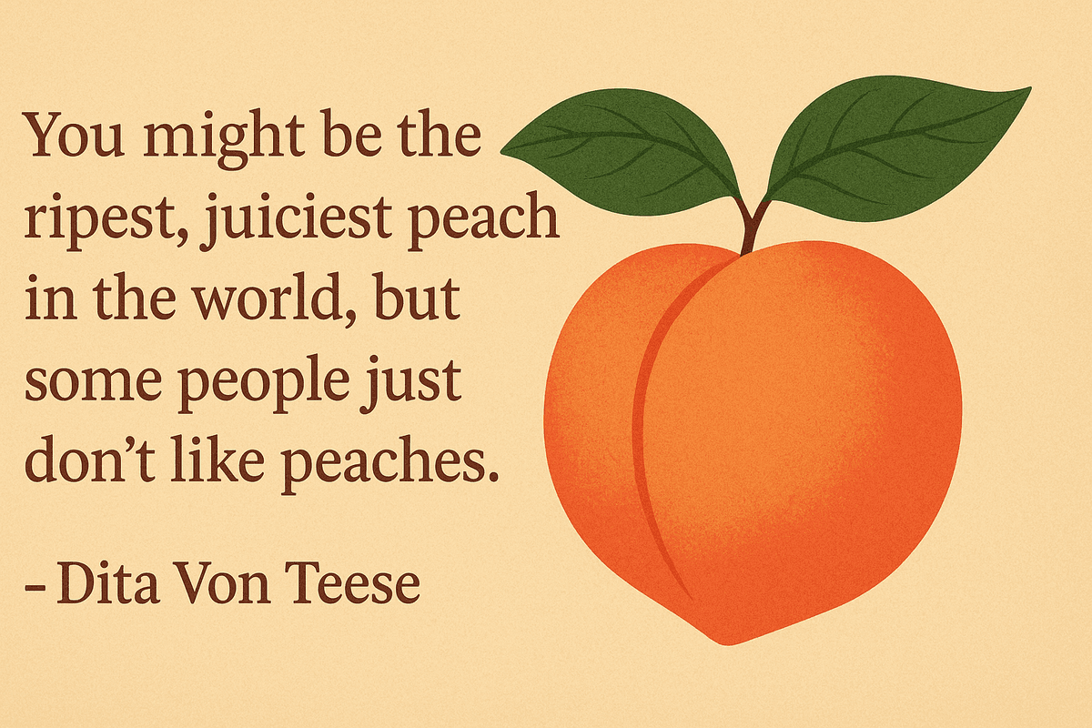I Don't Care If You Don't Like Peaches